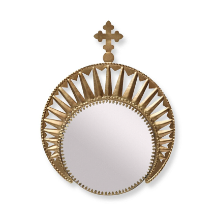 MIROIR COURONNE ET CROIX PAR LA MARQUE BONCOEURS