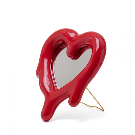 COEUR MELTED HEART ROUGE MIROIR OU CADRE PHOTO DE MARCANTONIO POUR SELETTI