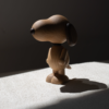 PEANUTS X SNOOPY LARGE EN BOIS DE CHENE PAR BOYHOOD