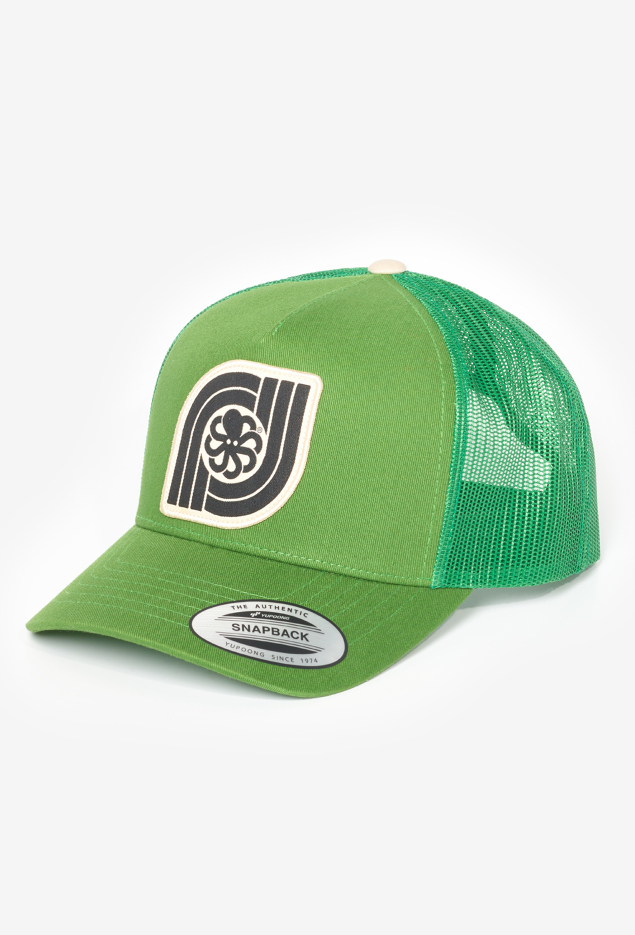 jonsen island casquette TRUCKER DOUBLE J GREEN wanderlust