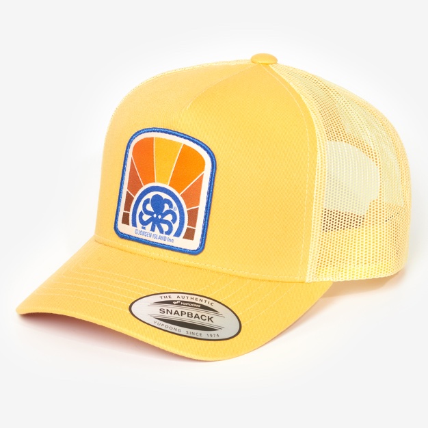 jonsen island casquette TRUCKER HAT OMNIA SOL DUSKY CITRON wanderlust