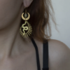 BOUCLES D'OREILLES SERPENT LAITON - NOEMIE ZOMBY