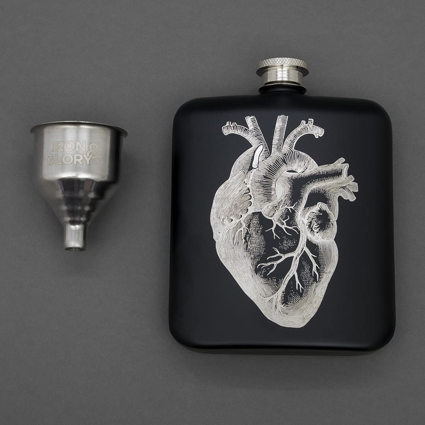 FLASK ALCOOL MEDICINALES COEUR ANATOMIQUE LUCKIES OF LONDON 6