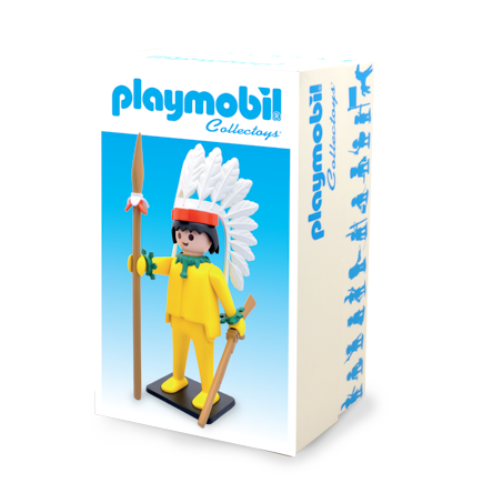 PLAYMOBIL COLLECTION VINTAGE LE CHEF INDIEN - PLASTOY
