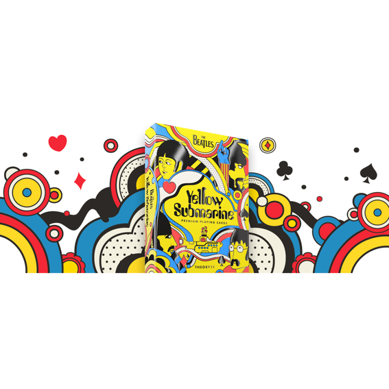 THE BEATLES YELLOW SUBMARINE CARTE A JOUER PLAYING CARDS THEORY 11 021