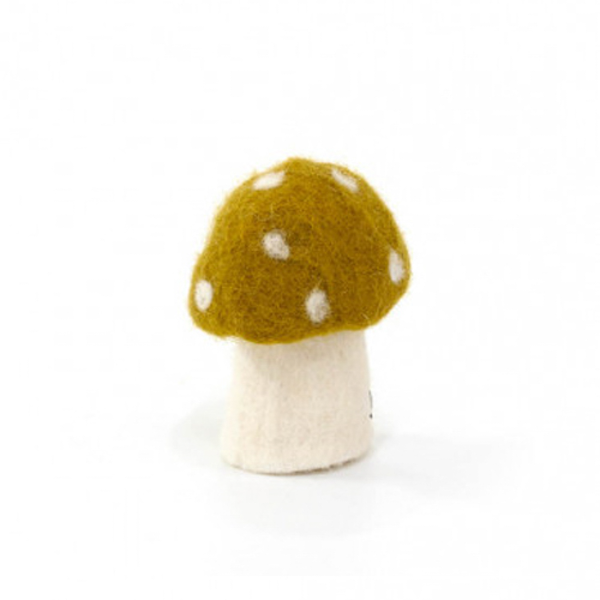 CHAMPIGNON DOTTY EN FEUTRE PISTACHE - MUSKHANE