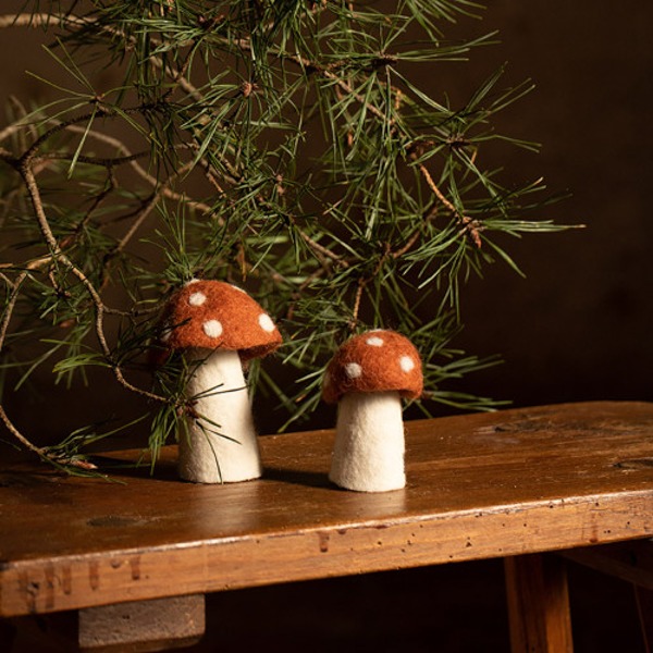 Champignon déco en feutre - MUSKHANE