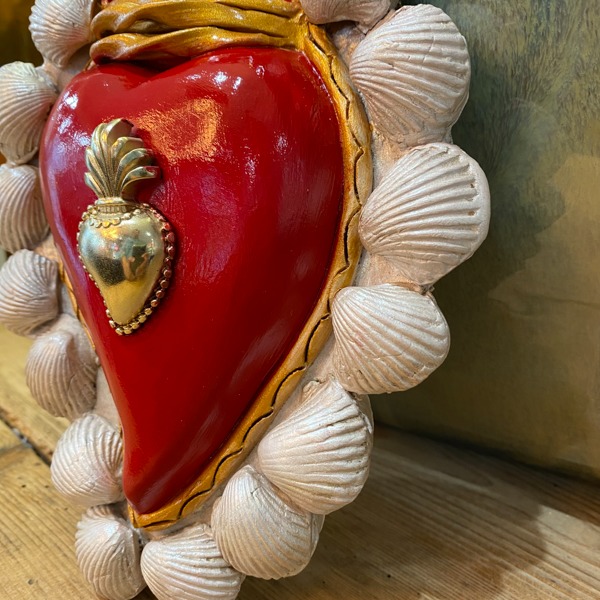 COEUR EX VOTO COQUILLAGE CUORE DI ARGILLA 7886