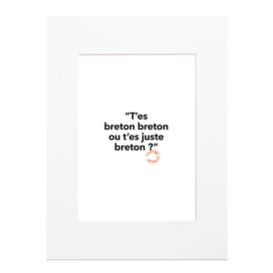 AFFICHE " T'ES BRETON BRETON " PRIGENT - IMAGE REPUBLIC