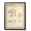 AFFICHE AT-AT IMPERIAL WALKER WARS BREVET 1980 - ATELIER MALHCO