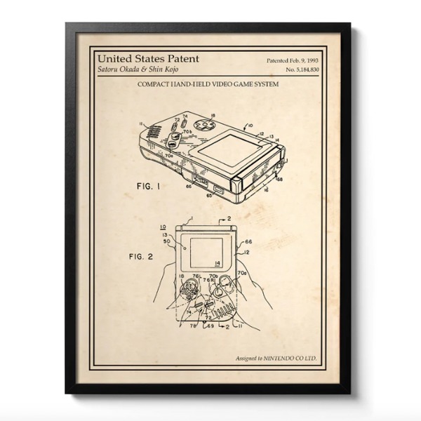 AFFICHE GAMEBOY BREVET 1993 - ATELIER MALHCO