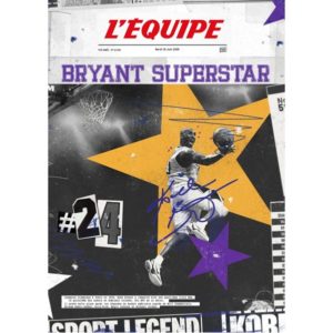 L'ÉQUIPE - AFFICHE DIGIGRAPHIE LA SUPERSTAR - KOBE BRYANT - PLAKAT