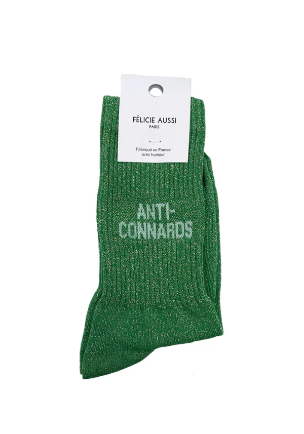 CHAUSSETTES ANTI-CONNARDS PAILLETTES Taille : 36/40 - FÉLICIE AUSSI