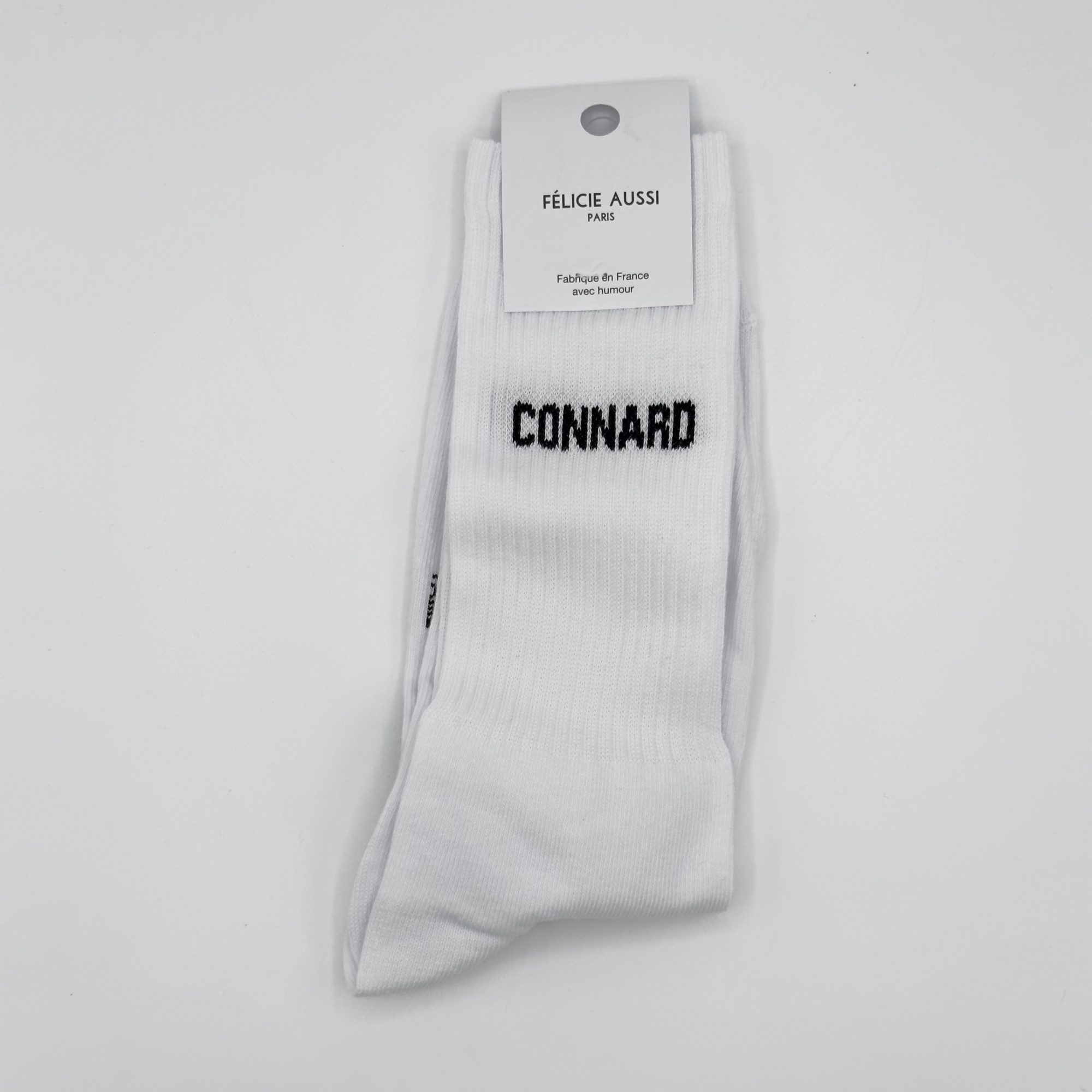 CHAUSSETTES CONNARD BLANCHES Taille : 40/45 - FÉLICIE AUSSI
