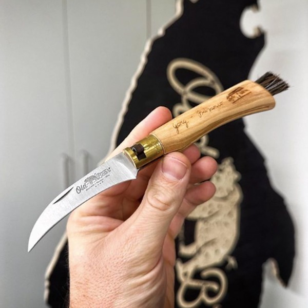 307C - Couteau à Champignons OLD BEAR Noyer I Vente de Couteaux en