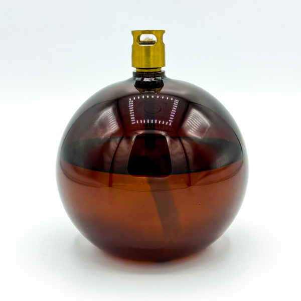 LAMPE À HUILE EN VERRE BOULE COGNAC - PERI LIVING