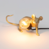 LAMPE SOURIS "MOUSE" COUCHÉ GOLD - SELETTI