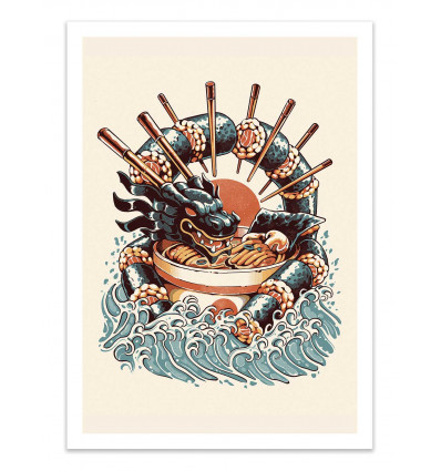 ART-POSTER SUSHI AND RAMEN DRAGON - Art Ilustrata - WALL EDITIONS