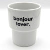 Le mug ou gobelet "Bonjour lover" parfait pour débuter votre journée avec amour ! Résolument atypique, la collection de mugs signée Félicie Aussi mise sur un lettrage ludique et plein d'humour.