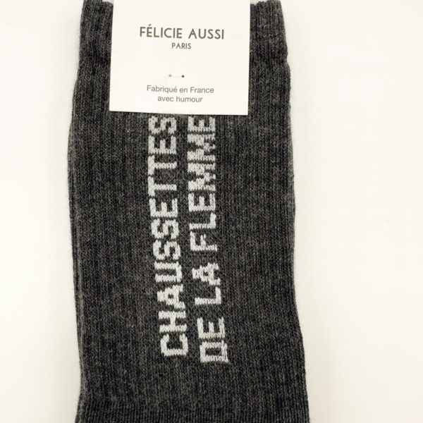 la flemme chaussette grise felicie aussi wanderlust 2