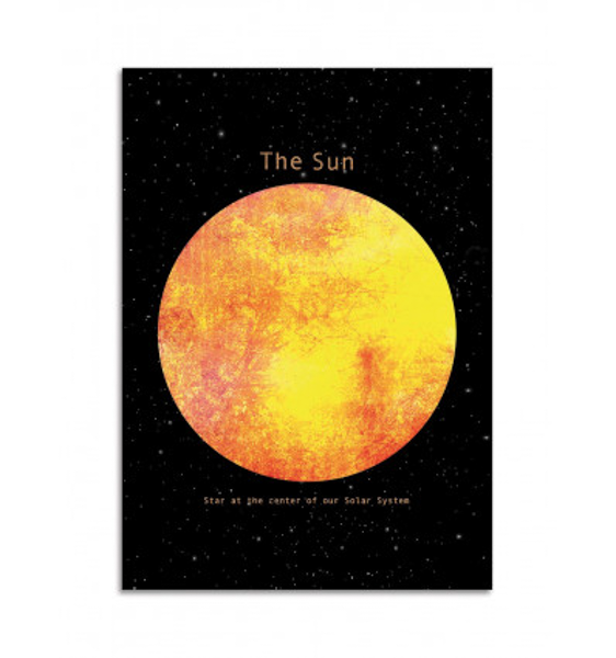 CARTE POSTALE THE SUN PAR TERRY FAN - WALL EDITION