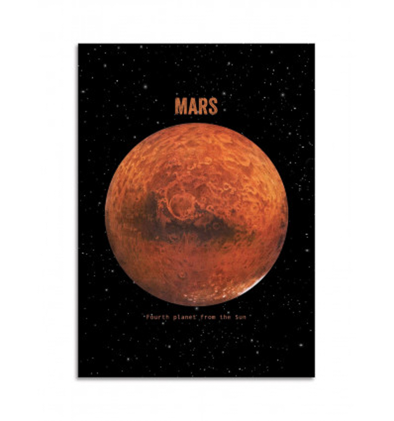 CARTE POSTALE MARS PAR TERRY FAN - WALL EDITION