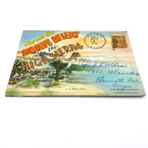 CARNET CARTES POSTALES "ACROSS THE MOJAVE DESERT TO THE HIGH SIERRA" - MADE IN USA