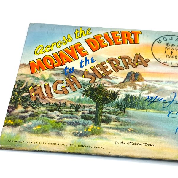 CARNET CARTES POSTALES "ACROSS THE MOJAVE DESERT TO THE HIGH SIERRA" - MADE IN USA