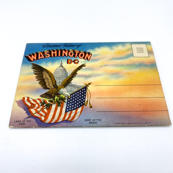 CARNET CARTES POSTALES "SOUVENIR FOLDER OF" WASHINGTON D.C. - MADE IN USA