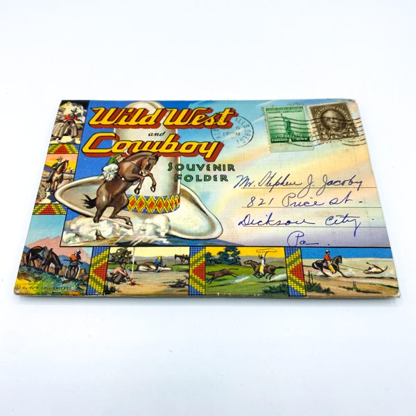 CARNET CARTES POSTALES "SOUVENIR FOLDER WILD WEST AND COWBOY" - MADE IN USA