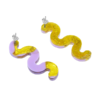 BOUCLES D'OREILLES WAVES LAVENDER - MONOLAMA