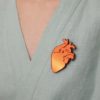 BROCHE REAL HEART COEUR ANATOMIQUE MONOLAMA 05