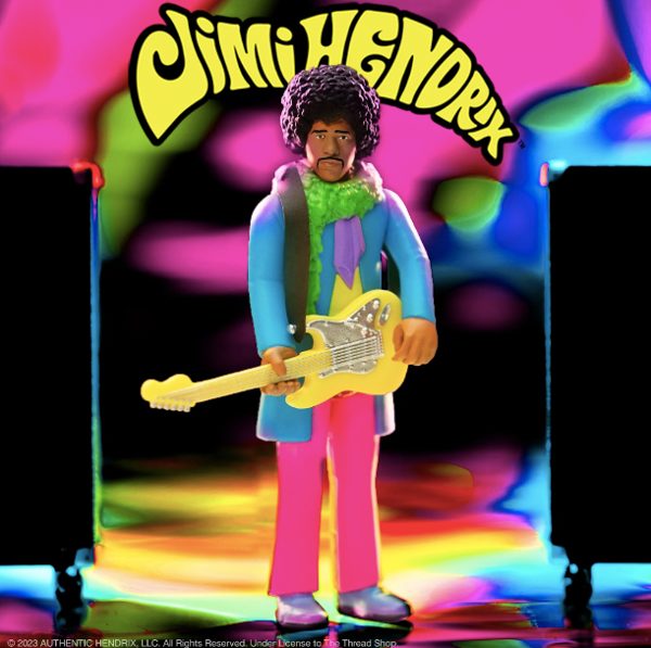 FIGURINE SUPER7 JIMI HENDRIX BLACKLIGHT REACTION FIGURES 05