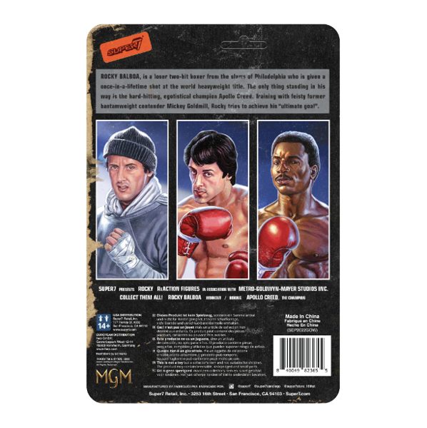 FIGURINE SUPER7 ROCKY BALBOA SYLVESTER STALLONE BOXE REACTION FIGURES 47 4