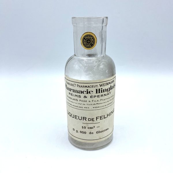 FLACON D'APOTHICAIRE LIQUEUR DE FELHING VINTAGE - V0131