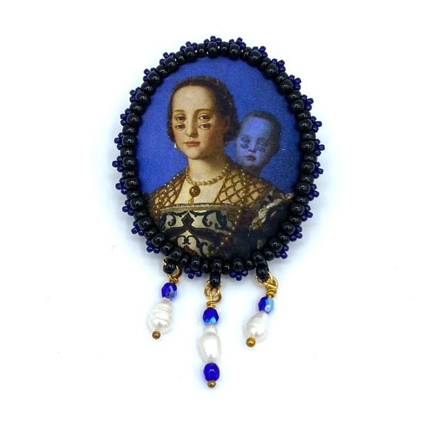 BROCHE PORTRAIT "DOUBLE VUE" - LOUNIN