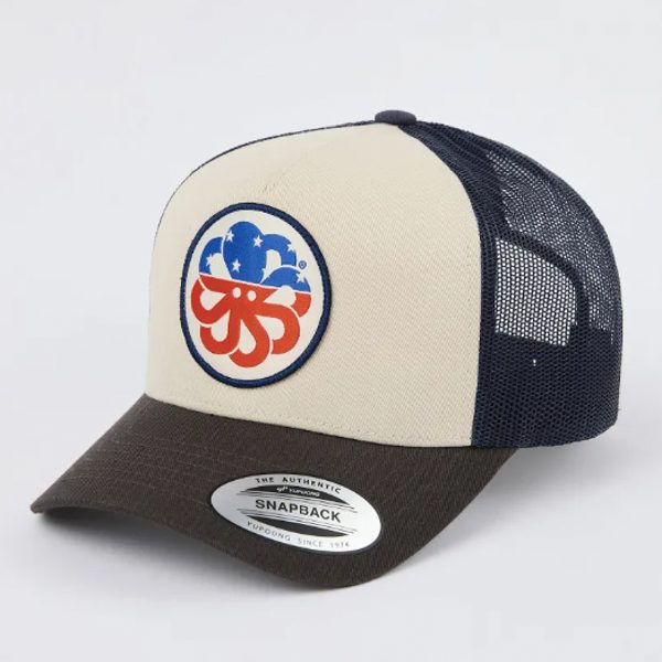 CASQUETTE TRUCKER PATRIOT BROWN - JONSEN ISLAND