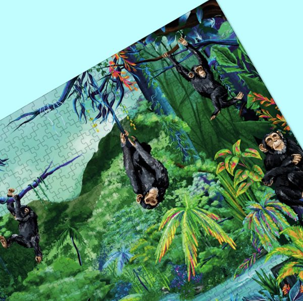 PUZZLE 1000 PIÈCES JANE GOODALL - 1€ REVERSÉ - PIECE & LOVE