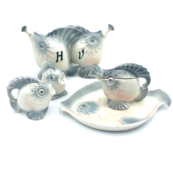 SET DE CUISINE EN FORME DE POISSON VINTAGE - V0142