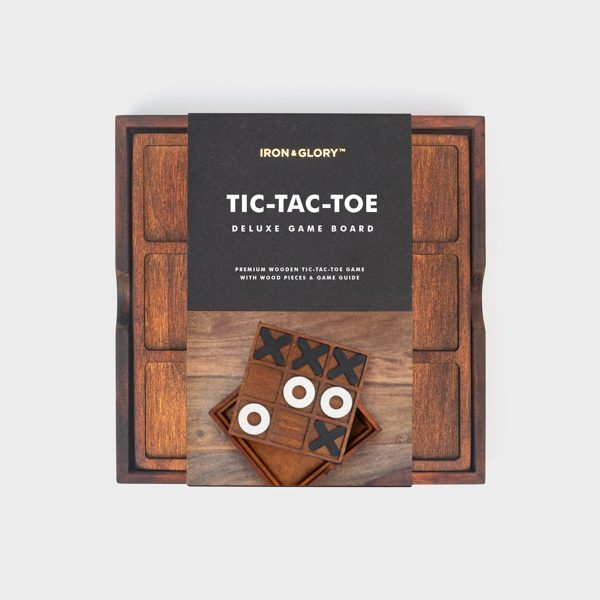 TIC TAC TOE MORPION JEU DE SOCIETE BOIS IRON AND GLORY 043