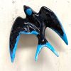 HIRONDELLE SWALLOW VINTAGE BROCANTE CERAMIQUE BLEUE 4714