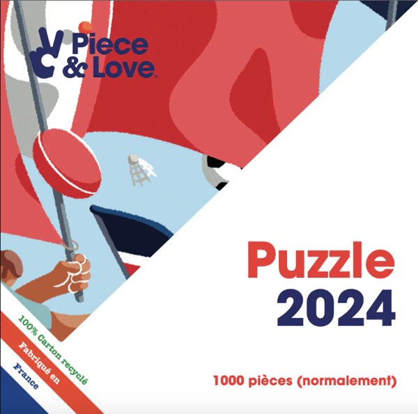 PUZZLE 1000 PIECES JEUX OLYMPIQUES 2024 EDITION LIMITEE PIECE LOVE 08 4