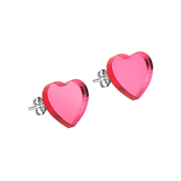 BOUCLES D'OREILLES HEARTS PINK - MONOLAMA