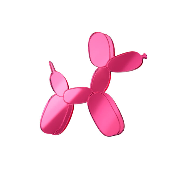 BROCHE ACRYLIQUE "BALLOON DOG PINK" - MONOLAMA