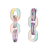 BOUCLES D'OREILLES ACRYLIQUES "CHAINS IRIDESCENT" - MONOLAMA