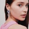 BOUCLES D'OREILLES ACRYLIQUES "CHAINS IRIDESCENT" - MONOLAMA