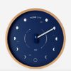 HORLOGE LUNAIRE EN BOIS "MARINE" - OCEAN CLOCK