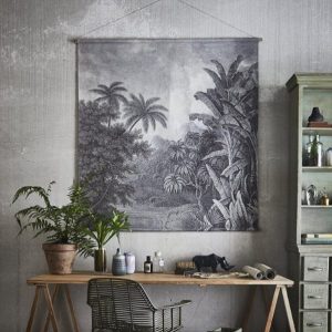 TABLEAU MURAL EN COTON "JUNGLE XXL" - HK LIVING