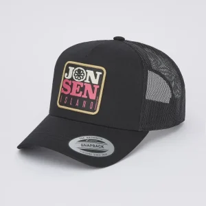 CASQUETTE TRUCKER MERCURY PATCH BLACK AH24 - JONSEN ISLAND