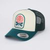 CASQUETTE TRUCKER FLOWER LOVE GREEN AH24 - JONSEN ISLAND